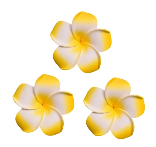 Miniatura 16 de Pinzas de espuma hawaiana de plumeria para mujer, para novia, boda, playa, tropical, vacaciones, fiesta, decoración para el cabello