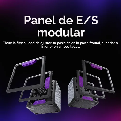 Miniatura 9 de Cooler Master MasterBox Q300L Torre Micro-ATX con filtro de polvo de diseño magnético, panel lateral acrílico transparente, E/S ajustable y flujo