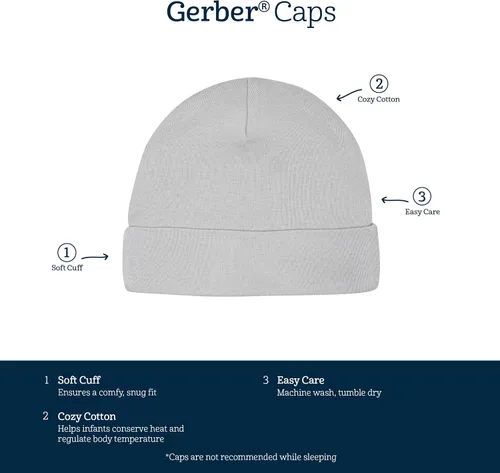 Miniatura 6 de Gerber Baby Girls' Cap and Mitten Sets
