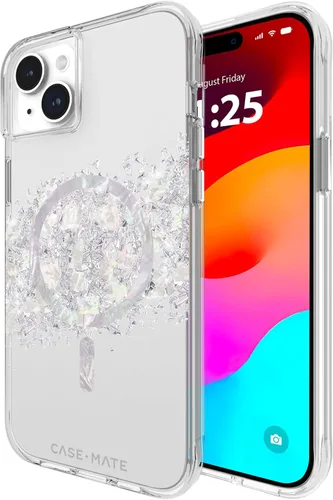 Miniatura 11 de Case-Mate Funda para iPhone 15 Plus - Flores con Gemas [Protección contra caídas de 12 pies] [Compatible con MagSafe] Cubierta magnética