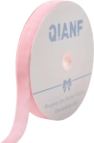 Miniatura 71 de QIANF Cinta de terciopelo, carrete de 1 1/2 pulgadas por 25 yardas (rojo)