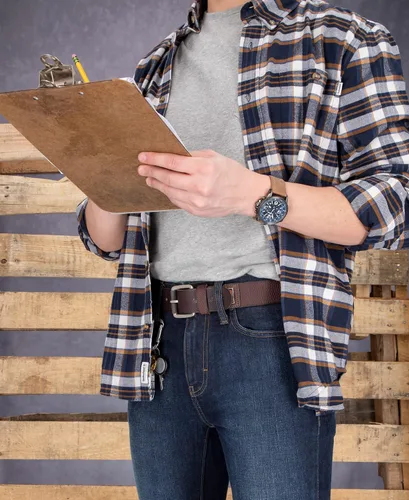 Miniatura 3 de Timberland Pro para hombre maletero cinturón de doble costura de piel
