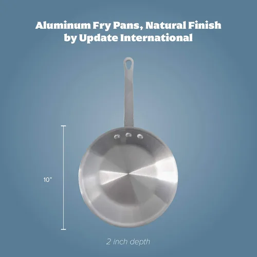 Miniatura 2 de Update International Sartén de aluminio con acabado natural de 10 pulgadas (78851)