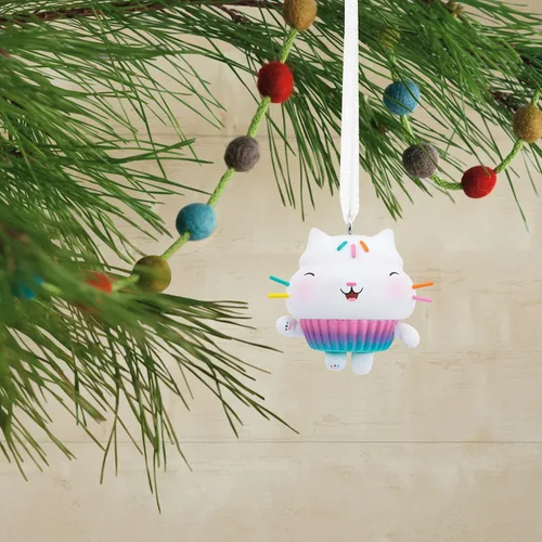 Miniatura 5 de Adorno colgante de Navidad de Hallmark DreamWorks Animation Gabby's Dollhouse Cakey Cat