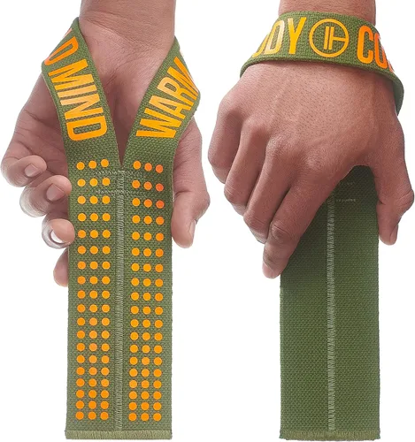 Miniatura 14 de WARM BODY COLD MIND V1 Correas de Levantamiento para Muñeca para Halterofilia Olímpica - Clasificadas para 660 lb - Vendas de Mano para Negro