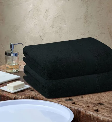 Miniatura 7 de Toallas de baño de lujo 100% algodón, paquete de 2 (35 x 70 pulgadas), súper suaves, de secado rápido y altamente absorbentes, para baño, hogar, spa