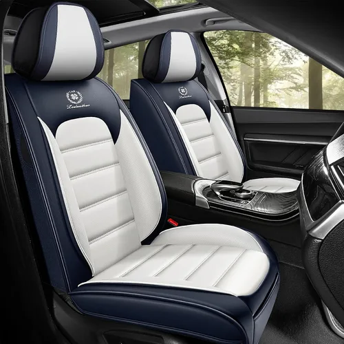 Miniatura 8 de Fundas de asiento de cuero para Nissan Murano 2003-2026, Protectores de asiento compatibles con airbag, Fundas de asiento automotrices impermeables