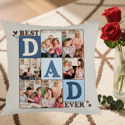Miniatura 37 de Custom 6 Photo Throw Pillow Cover with Text for Mom, Cozy Cushion Ideal as a Thoughtful Gift for Family Mother’s Day Holidays or Special Occasions 6