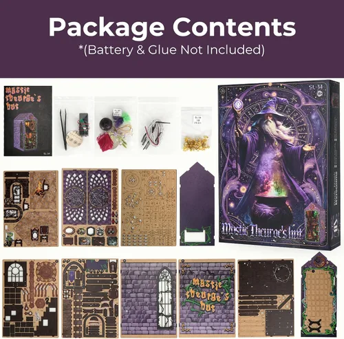Miniatura 9 de BenBen - Kit de rincón de libros - Kit de casa en miniatura DIY para adultos, adolescentes, casita de libros en miniatura, decoración de estantería