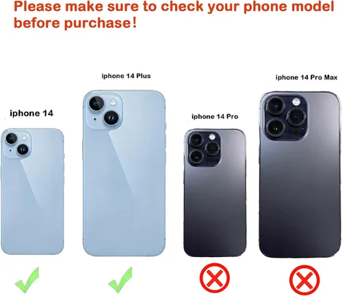 Miniatura 2 de 2 piezas 14/14 Plus de repuesto para lente de cámara trasera trasera para iPhone 14/iPhone 14 Plus, fundas de lente de vidrio traseras de repuesto