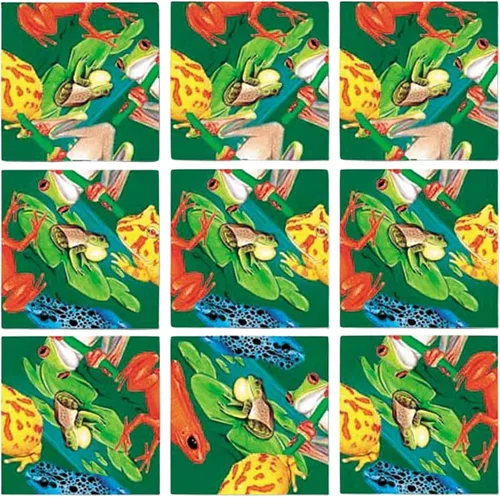 Scramble Squares Frogs - Rompecabezas desafiante de 9 piezas, juego mental y juego mental para jóvenes y mayores por igual, atractivo y creativo con