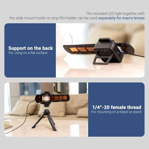 Miniatura 6 de Juego de adaptador de digitalización de película con luz LED reemplaza al Nikon ES-2 Convierte película negativa de 35mm y diapositivas a fotos