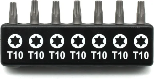 Miniatura 24 de TMAX Juego de puntas de destornillador de cabeza de estrella T6 Torx de 25 piezas, acero S2 de 6 puntos T-6 puntas de inserción de destornillador