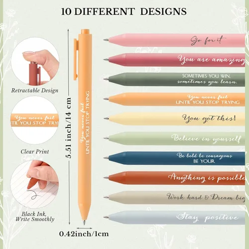 Miniatura 2 de Dispowreath 20 Sets/40 Pcs Employee Appreciation Gifts Bulk A6 Inspirational Journal with Ballpoint Pen Thank You Notebook Gifts for Employee