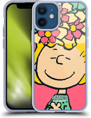 Miniatura 382 de Head Case Designs Funda de gel con licencia oficial de Peanuts Snoopy & Woodstock Halfs and Laughs [protección de grado militar] compatible