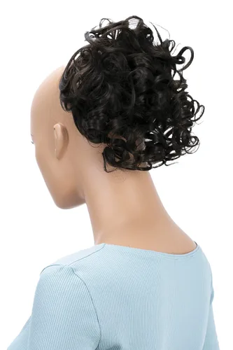 Miniatura 30 de CAISHA - Postizo Jumbo de Cabello Elástico para Recogidos Voluminosos y Rizos Desaliñados, Color Rubio Claro, G5L rubio claro #22T613 G5L