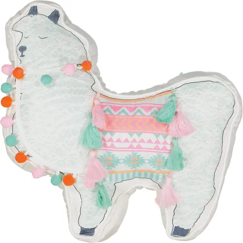 Miniatura 5 de Waverly La La Llama - Cojín decorativo rectangular geométrico moderno, 14 x 20 pulgadas, color blanco