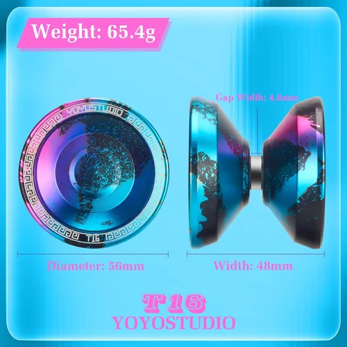 Miniatura 2 de YOYOSTUDIO T16 YoYo Responsive Profesional, YoYo de Doble Propósito para Niños Principiantes, YoYo No Sensible para Adultos con Herramienta