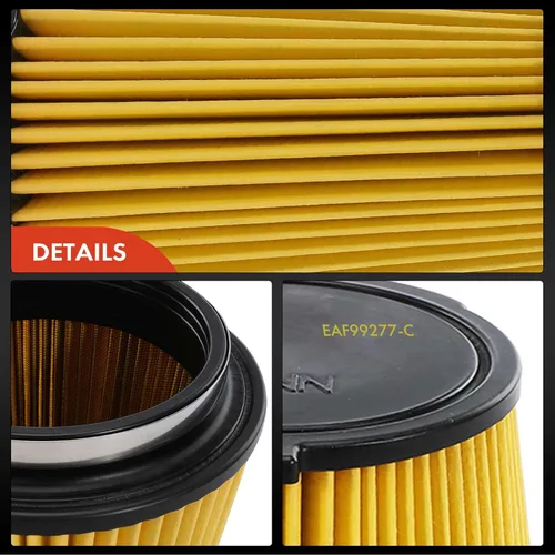 Miniatura 8 de A-Premium Filtro de aire del motor delantero compatible con Ford Mustang 2019-2022 5.0L, 2015-2022 5.2L, repuesto # FR3Z9601B