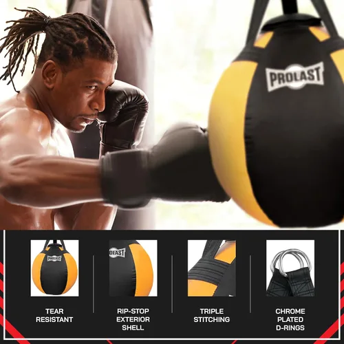 Miniatura 3 de Wrecking Ball - Saco de boxeo pesado para adultos, hook y uppercut, Body Snatcher, boxeo, MMA, Muay Thai, 65 libras, clásico