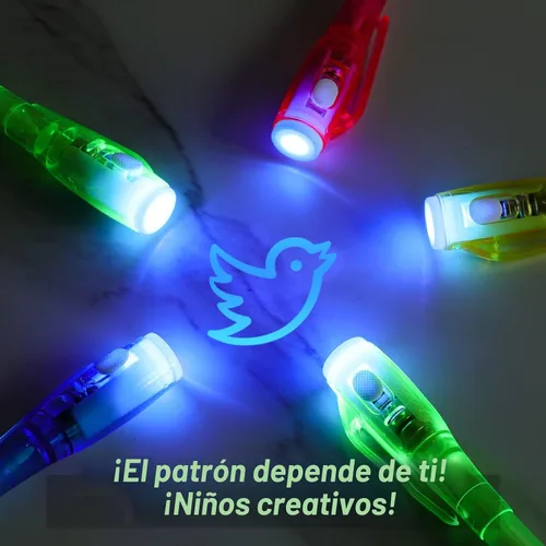 Miniatura 4 de 30 piezas de bolígrafos de tinta invisible con luz UV, bolígrafo espía, marcador mágico, recuerdos de fiesta para niños de 8 a 12 años, regalos