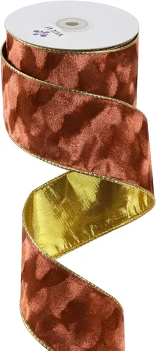 Miniatura 11 de MEEDEE Black and Gold Velvet Ribbon 2.5 inch with 10 Yards Spool Two Tone Velvet Wired Ribbon for Gift Wrapping, Halloween Wreaths, Christmas Tree