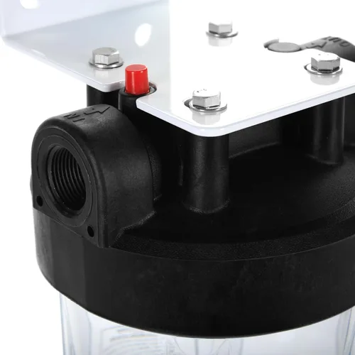 Miniatura 2 de Well Water - Sistema de filtración completo de sedimentos y óxido para toda la casa con filtro lavable plisado, carcasa transparente con puertos