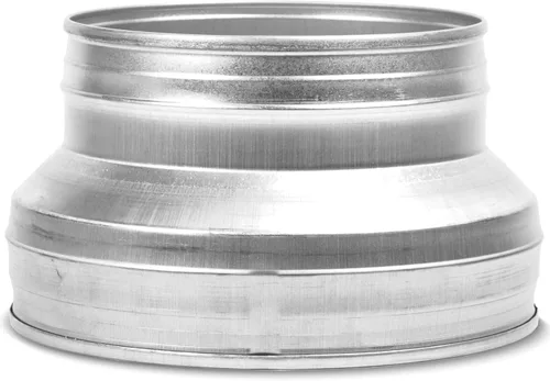 Miniatura 11 de Repa Market Reductor/aumentador de conductos de acero galvanizado de 8 a 4 pulgadas - Adaptador de tubo de ventilación redondo HVAC y sistemas