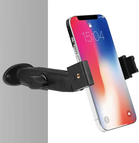 Miniatura 2 de Soporte de pared para teléfono, cabeza de bola, base de taladro de brazo largo de 360 grados para teléfono celular, iPhone 14 13, Samsung