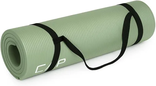 Miniatura 14 de CAP Barbell Colchoneta de yoga y ejercicio de alta densidad de 1/2 pulgada con correa Múltiples opciones Gris