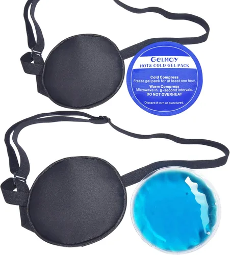 Miniatura 10 de Parches refrescantes para ojos hinchados, parche de ojo de hielo de seda pura, máscara de un solo ojo, cubierta médica de un solo ojo, terapia fría