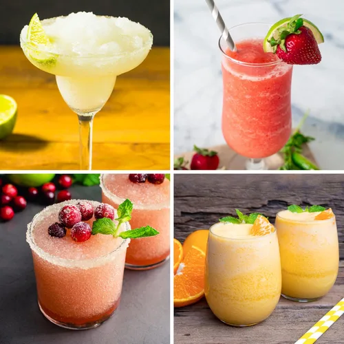 Miniatura 7 de Nostalgia Estación de Bebidas Congeladas Retro de 40 Onzas - Máquina de Granizado y Raspadora de Hielo con Mezcla Automática para Refrescos, Rojo