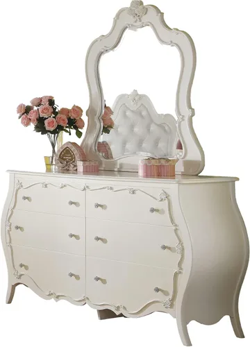 Miniatura 5 de ACME Edalene Twin Bed- Blanco perla