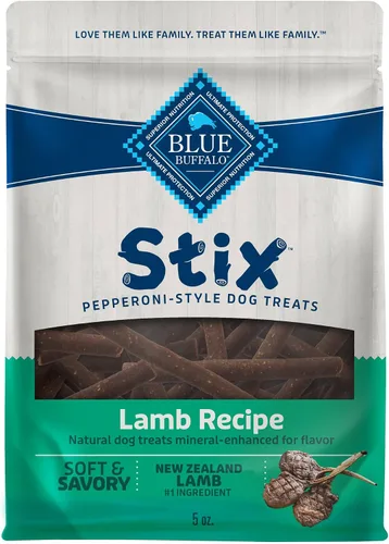 Miniatura 14 de Blue Buffalo Stix Pepperoni-Style - Golosinas para perros hechas con ingredientes naturales, receta de carne de res, bolsa de 13 onzas
