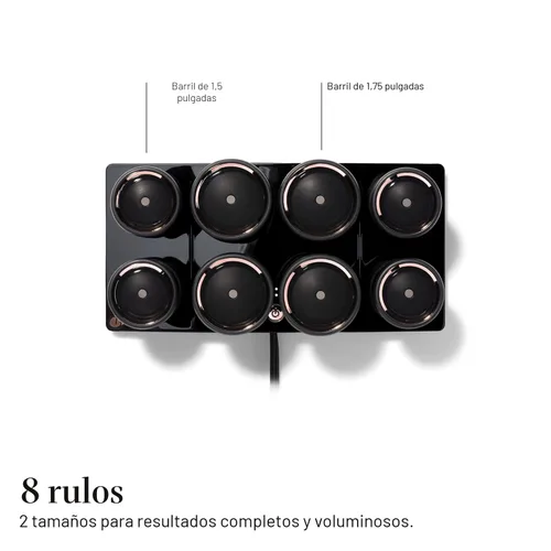 Miniatura 2 de T3 - Rodillos calientes voluminizadores LUXE Juego de rizadores de pelo premium para volumen duradero, cuerpo y brillo Juego de 8-4 XL (1.75")