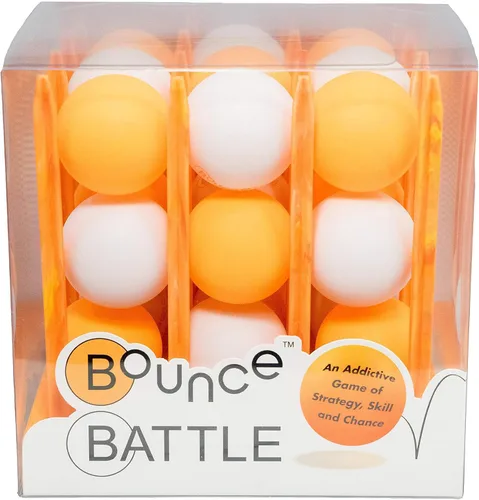 Juego de mesa Bounce Battle™ Set – Edición Marmolada – Juego rápido en familia y para fiestas para niños, adolescentes y adultos – Estrategia y