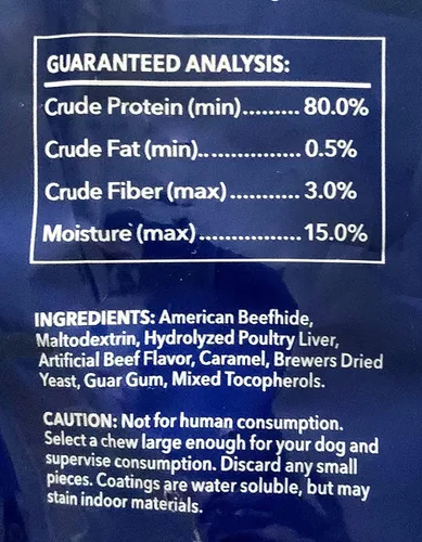 Miniatura 3 de Pet Factory Golosinas masticables para perros, 100% fabricadas en Estados Unidos, huesos anudados de 6 pulgadas, sabor a carne, 12 unidades/1 paquete