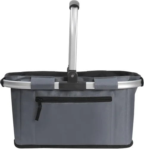 Miniatura 7 de SIYUAN - Cesta de la compra con asa de 22 litros, plegable, portátil, plegable, para comercialización, color negro
