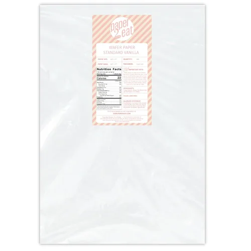 Miniatura 15 de Hojas de Papel Oblea Comestible Imprimible de paper2eat (0.40 mm - 25 hojas/Vainilla)