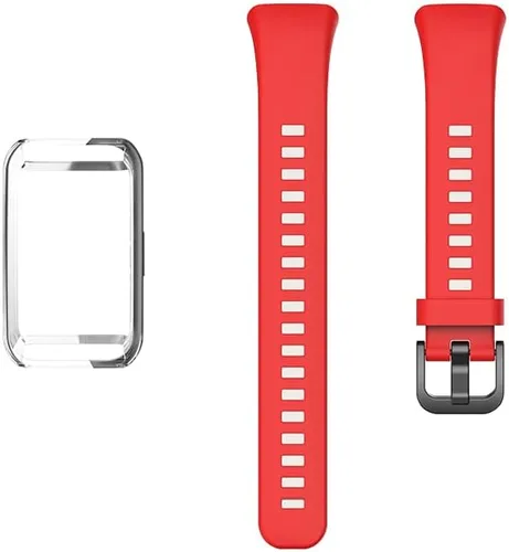 Miniatura 8 de Senter Funda de TPU suave premium Correas de repuesto de goma para Huawei Band 6/Honor Band 6 Smart Watch Verde ejército
