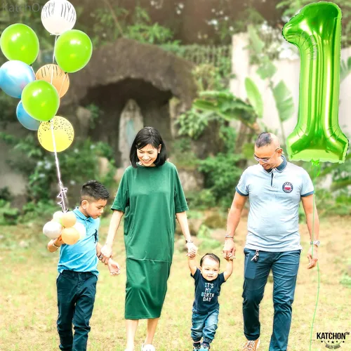 Miniatura 739 de KatchOn, Globo grande azul número 2 de 40 pulgadas Decoraciones de cumpleaños de Baby Shark para niño de 2 años Globo azul número 2 Globo