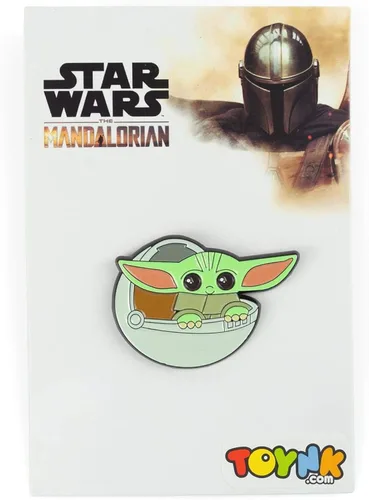 Star Wars The Mandalorian The Child Baby Yoda In Carriage Esmalte Pin Toynk Exclusivo, Metal, Sin gemas.