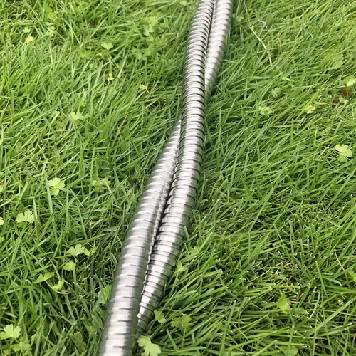 Miniatura 6 de Yanwoo Manguera de jardín corta de acero inoxidable 304 de 3 pies con conector hembra a macho, manguera de agua, manguera de metal, manguera