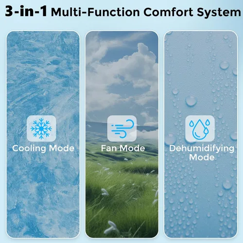 Miniatura 6 de Electactic Aire acondicionado de ventana de 6,000 BTU, unidad de CA tipo ventana con refrigeración, modo seco, 4 velocidades de ventilador