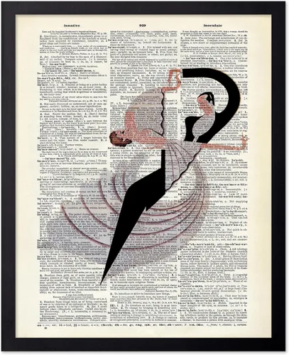 Miniatura 37 de Poster Master Póster de Arte del Diccionario - Impresión Retro de Mujer Soldadora - Arte de Sándwich de Queso a la Parrilla - Regalo para Ella