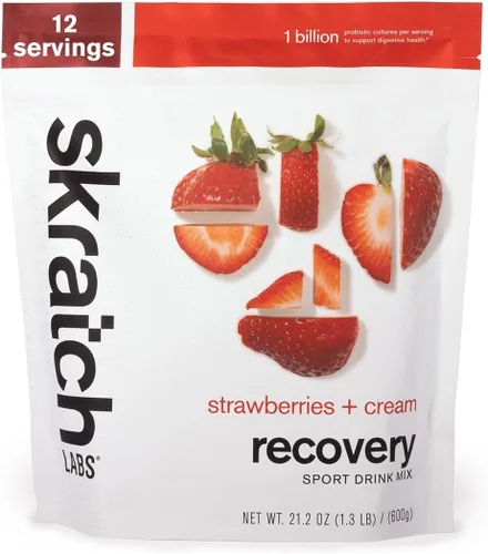 Miniatura 10 de Skratch Labs Mezcla de bebida de recuperación después del entrenamiento con horchata, (21.2 onzas, 12 porciones) con proteína de leche completa