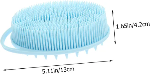 Miniatura 2 de Shower Brush with Soft Silicone Bristles for Deep Cleansing and Sensory Training Dual Sided Body Scrubber for Gentle Exfoliation and Massage