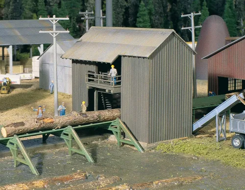 Miniatura 2 de Walthers Cornerstone HO Escala Modelo Aserradero Dependencias, 8