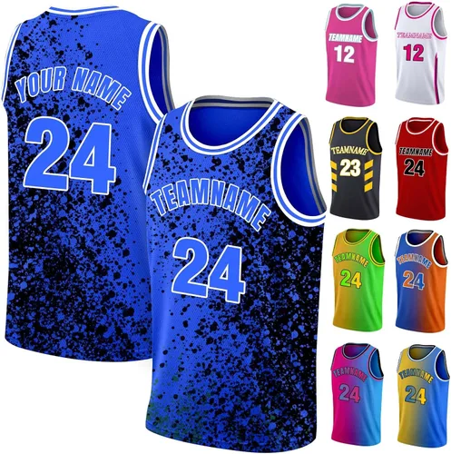 Camiseta de baloncesto personalizada con número de nombre del equipo, camiseta de práctica personalizada para hombres, jóvenes, niños, universidad,