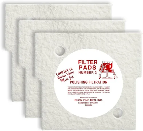 Miniatura 2 de Buon Vino Mini Jet - Almohadillas de filtro para purificador de vino, 1 unidad (paquete de 3), filtros gruesos #1 para sedimentos, suministros